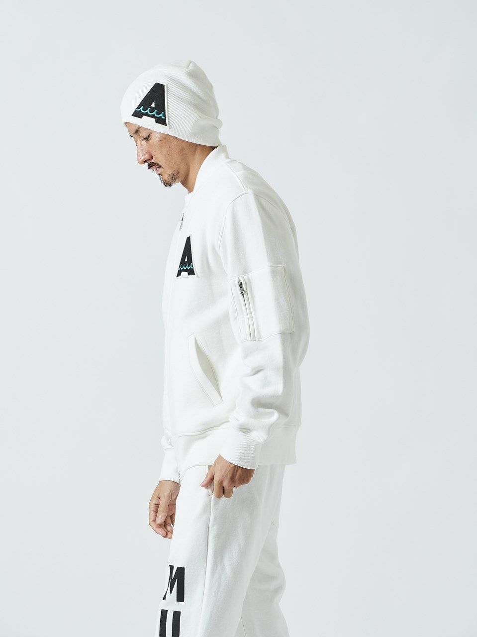 (予約品) muta Sweat MA-1 / MA-1ジャケット / ホワイト 【Acanthus×muta】 10月上旬頃入荷予定