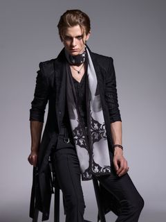 【予約品 1月4日(日) 締切】Stole / ストール / ブラック&グレー