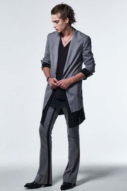 《予約品》 FlareSingleNapoleonJacket / ライトグレー 【kiryuyrik】 2023年3月以降入荷予定