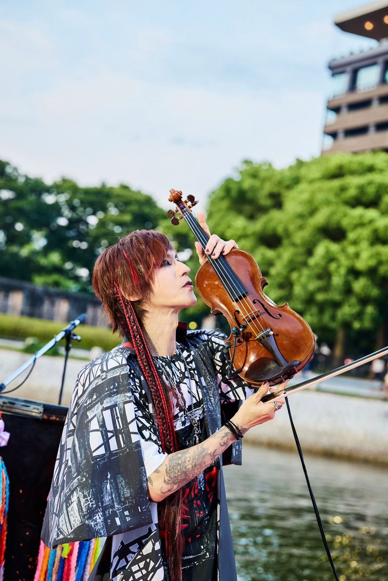 《予約・受注品》Rose of Peace 〜追憶〜 SUGIZO × tenbo Tシャツ 【tenbo】納期2～3週間大人S~XL キッズ120～160 サイズ