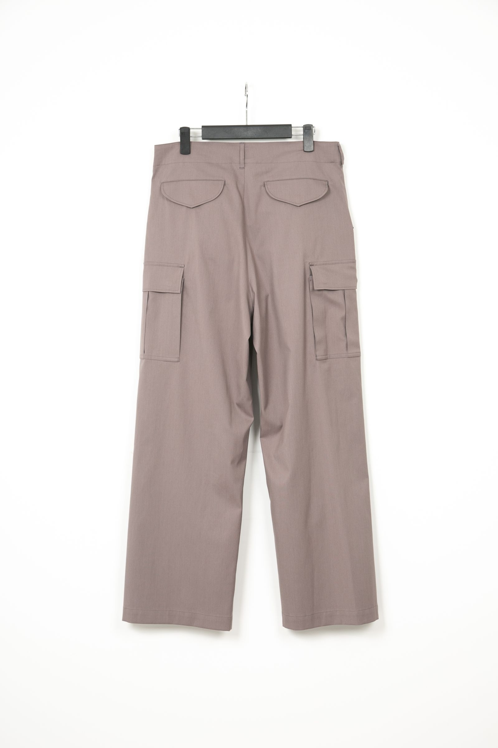 Cotton Polyester Plain Weave FieldCargo Pants  / コットンポリ プレーン ウィーブ フィールドカーゴパンツ / グレー