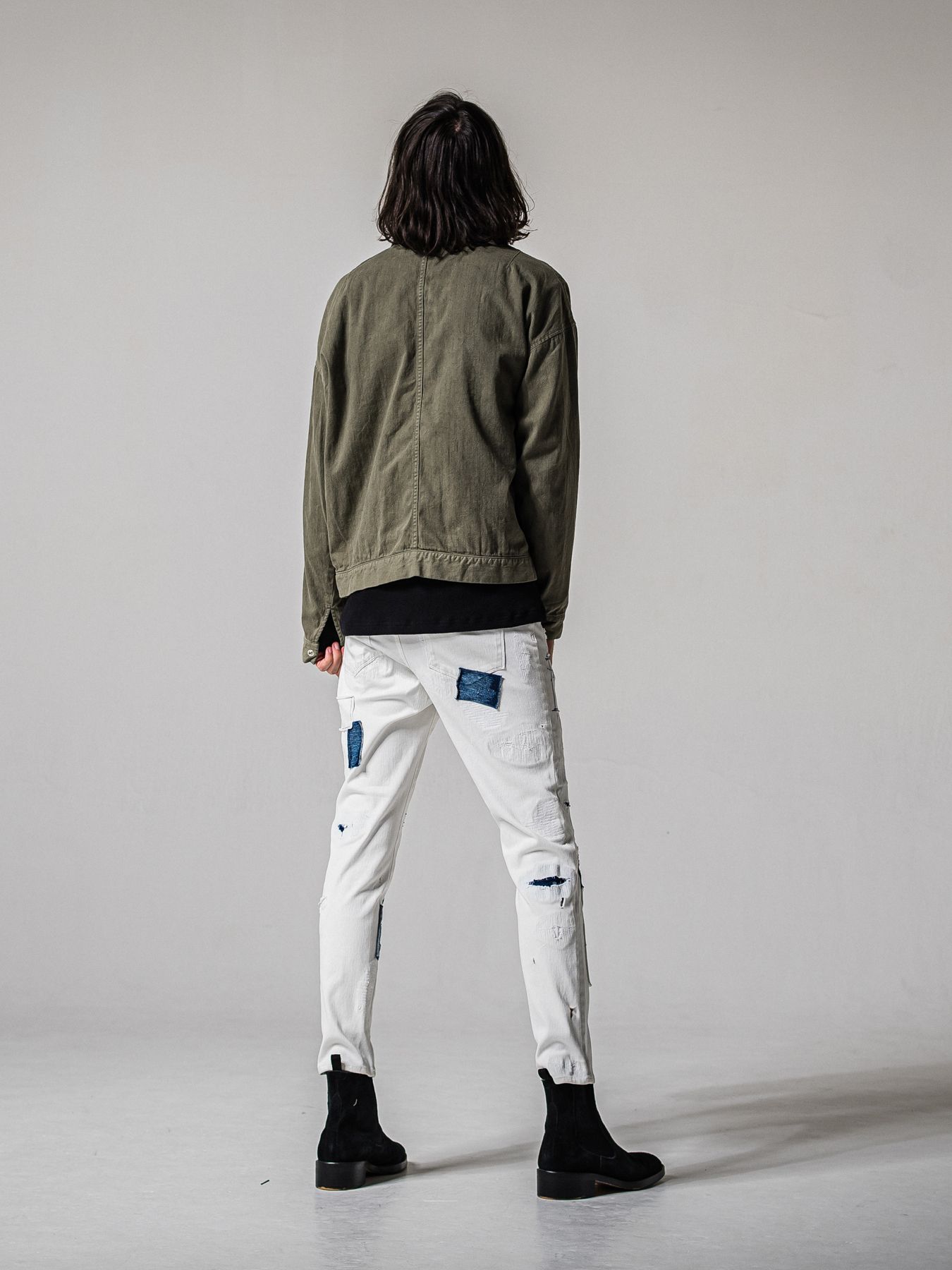 【予約品 11月16日(日) 締切】MICK DENIM JERSEY / ミック デニムジャージ / ホワイトリメイク