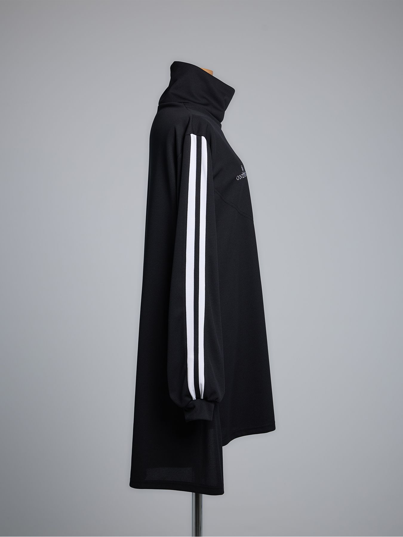 【予約品 5月18日(日) 締切】Line Mock Neck Pull Over / ラインモックネックプルオーバー / ブラック