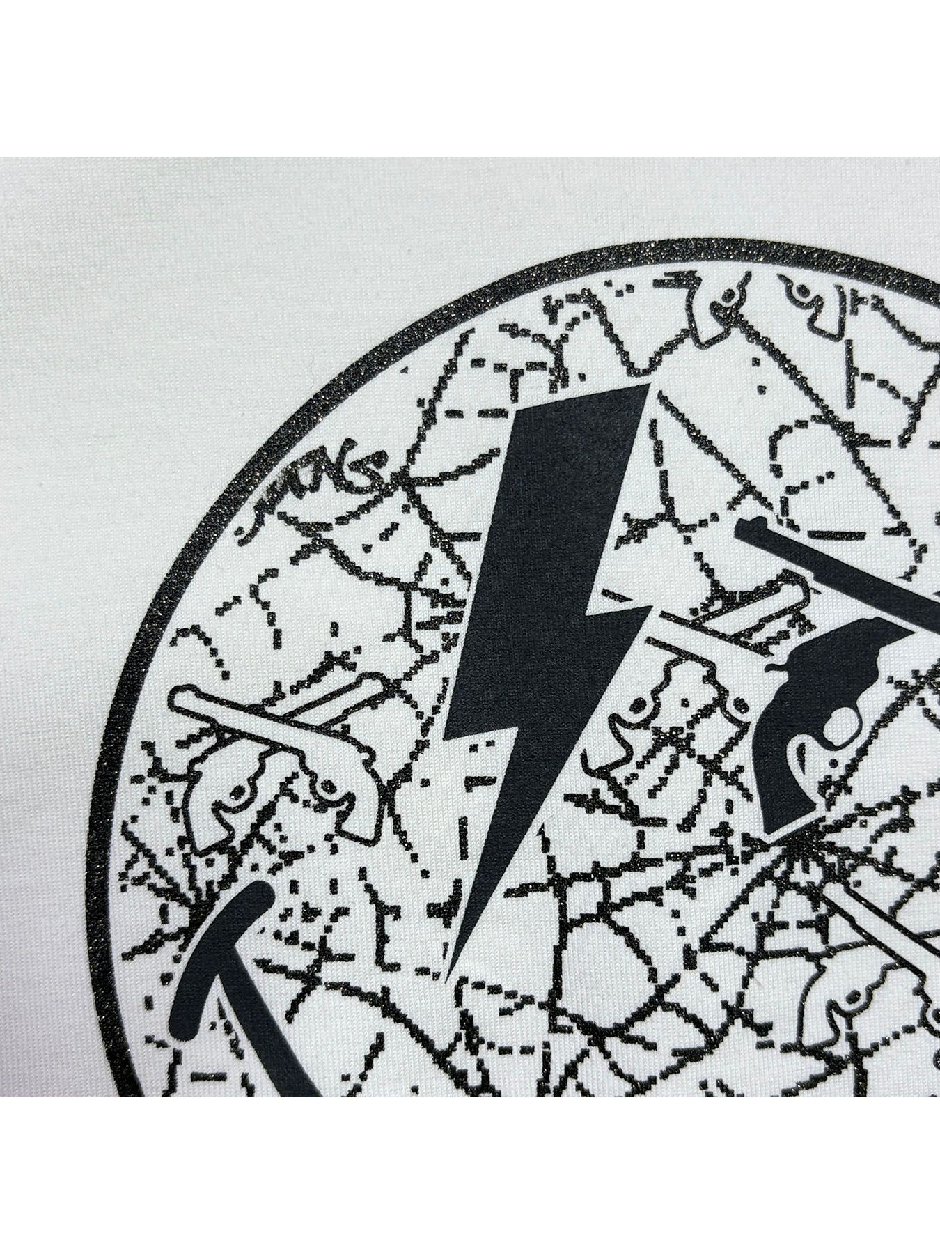 【予約品 3月9日(月) 18:00 締切】ORG/CO L/S T SMILE / スマイルプリント オーガニックコットン ロンT / ホワイト