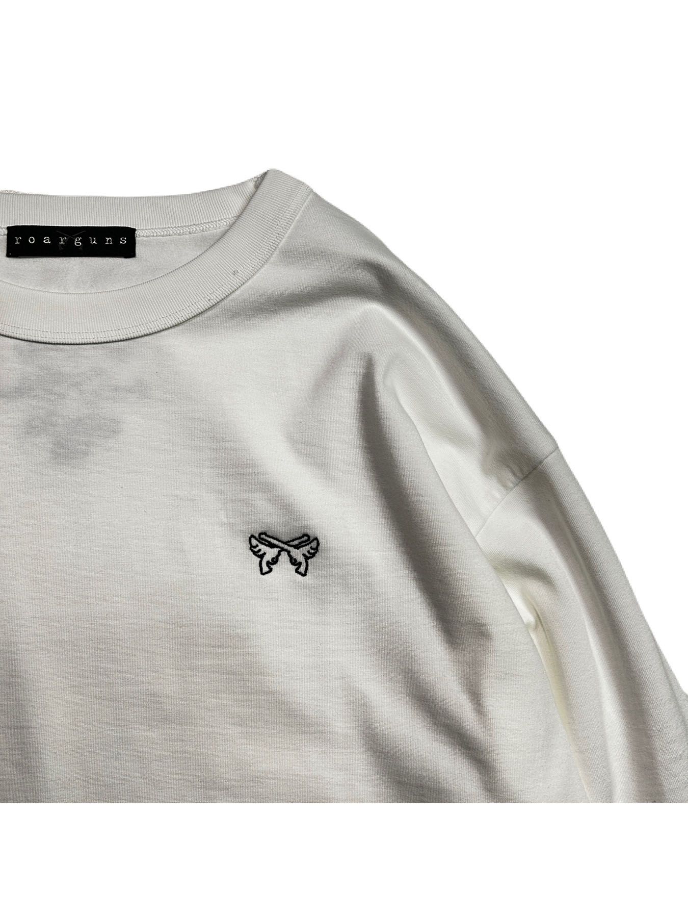 【予約品 8月10日(日) 締切 】WING EMB L/S T / ウイングエンブロイダリー ロングスリーブ Tシャツ / ホワイト