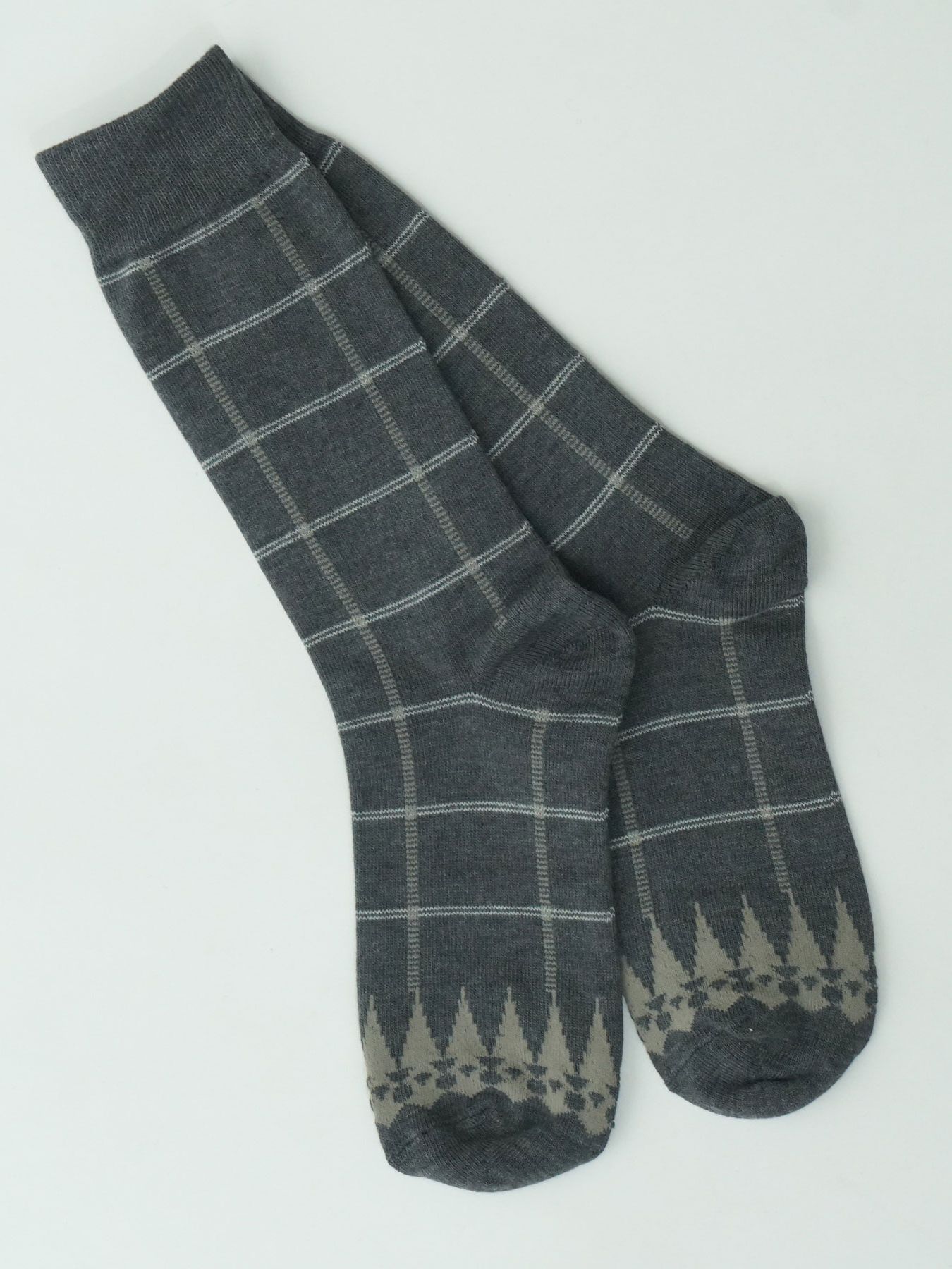 WINDOWPANE SOX / ソックス / チャコール