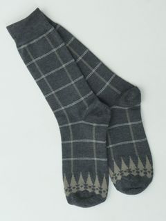 WINDOWPANE SOX / ソックス / チャコール