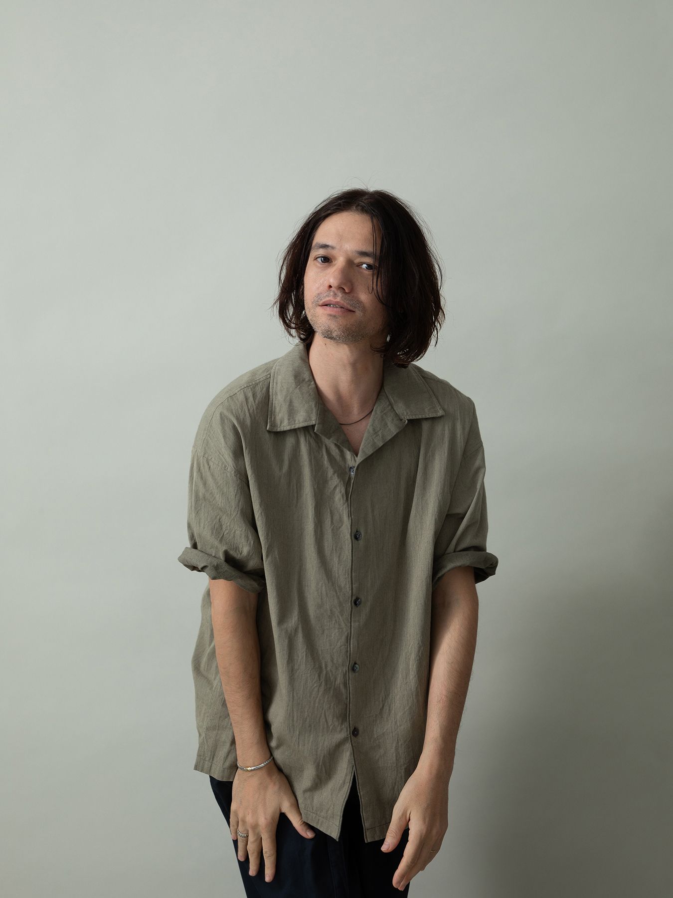 【予約品 2月1日(日) 締切】FLIPSHIRTS / オープンカラーシャツ / ベージュ