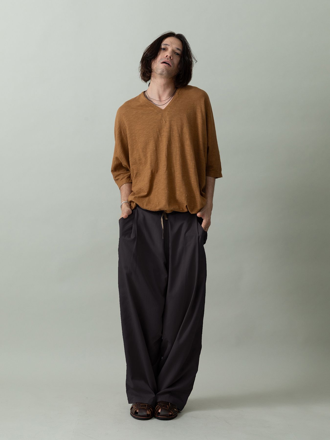 【予約品 2月1日(日) 締切】OVERTROUSERS / ボックスタックトラウザーズ / ダークブラウン
