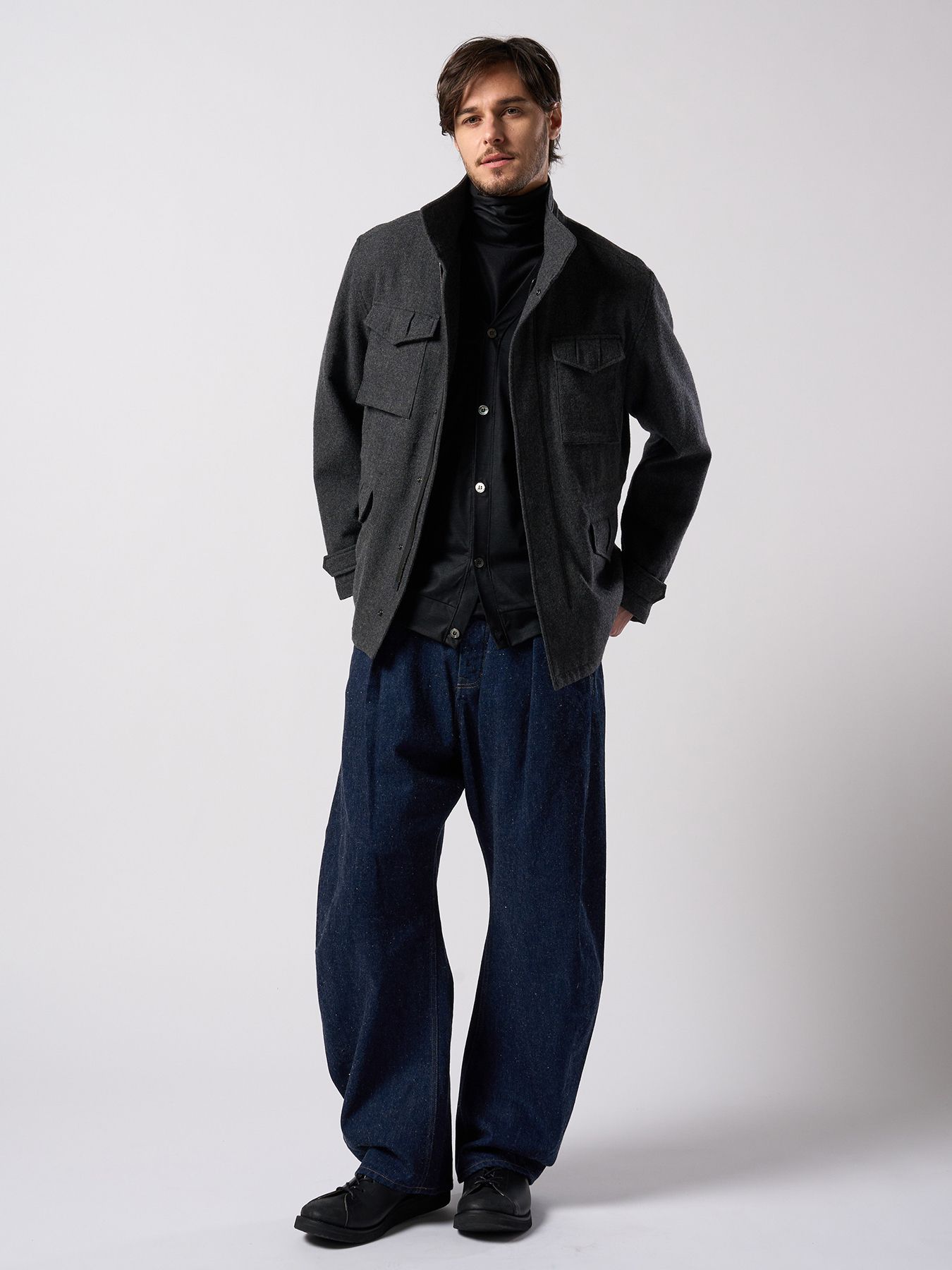 【予約品 4月19日(日) 18時締切】wide banana denim(OW)  / ワイドバナナデニム ワンウォッシュ / インディゴ