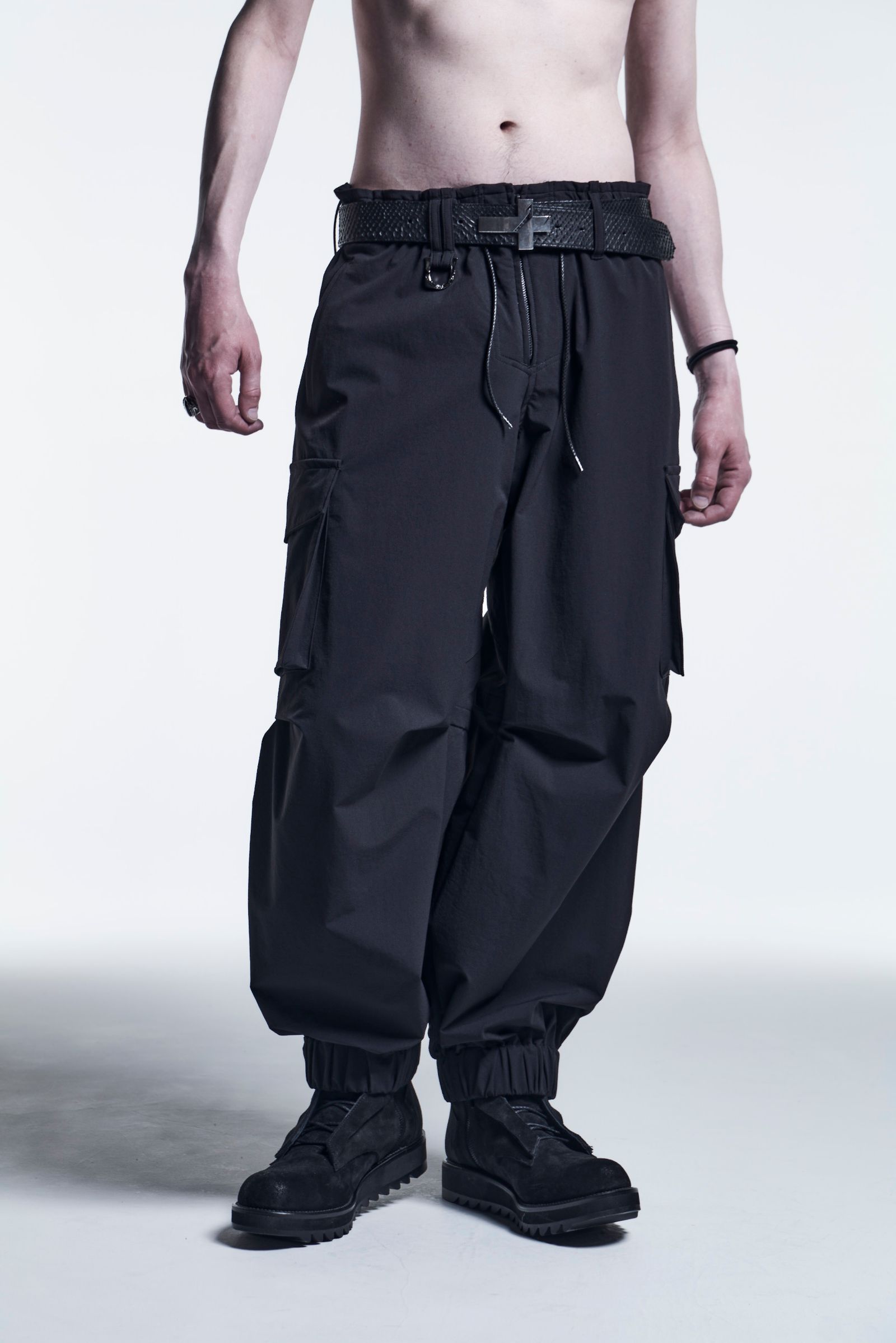 《予約品》 CargoPants 2Way-W-Cloth / Black 【kiryuyrik】 9月入荷予定