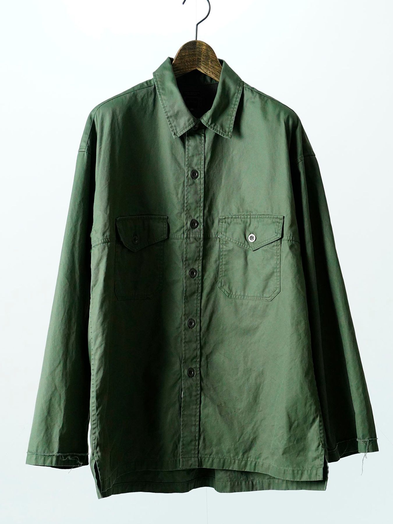 【予約品 11月9日(月) 締切】MILITARYSHIRT Armytwill / アーミーツイルミリタリーシャツ / オリーブドラブ