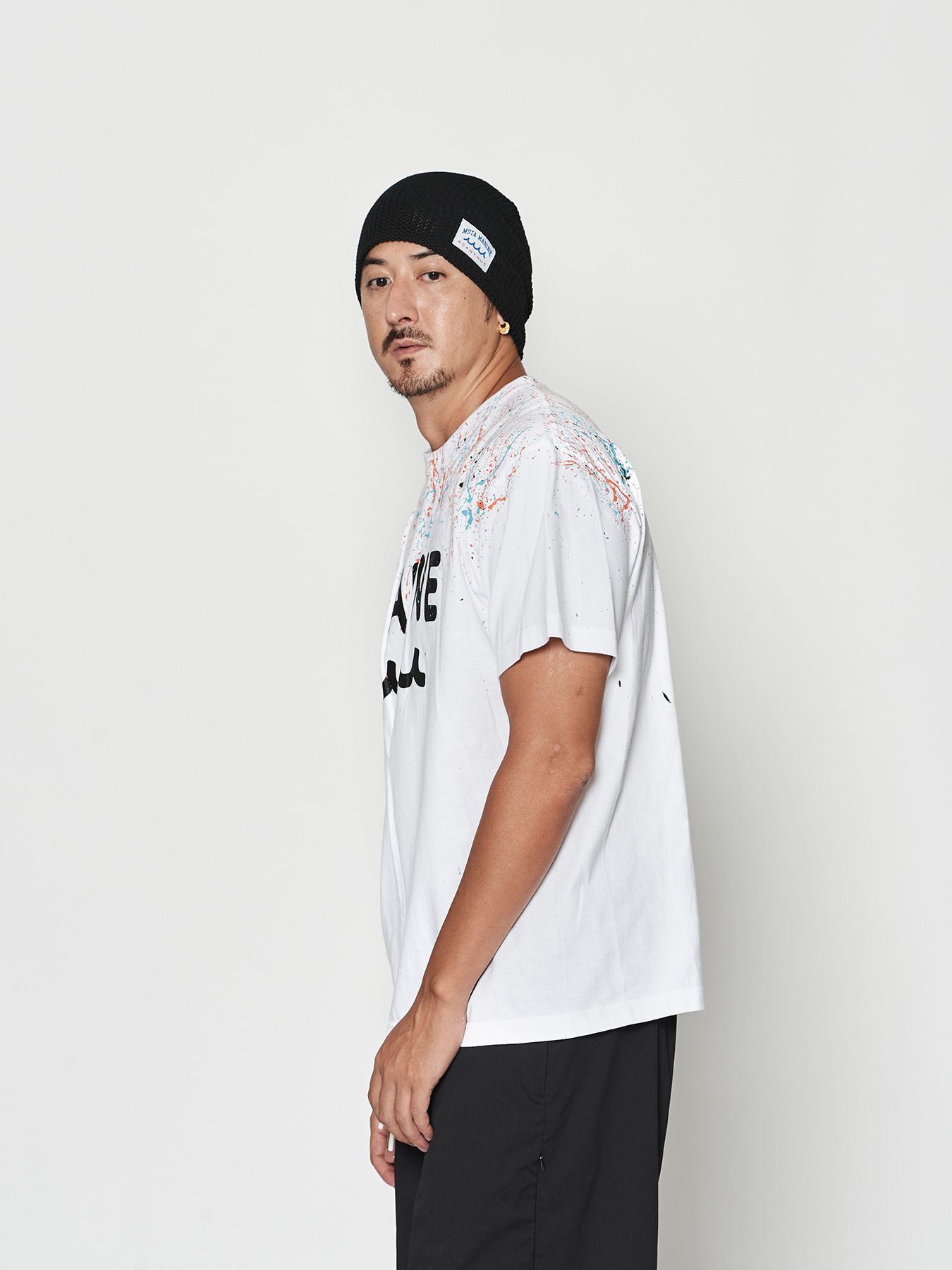 【予約品 10月9日(木) 締切】muta Splash Marine Logo Tee / Tシャツ / ホワイト【Acanthus × muta MARINE】