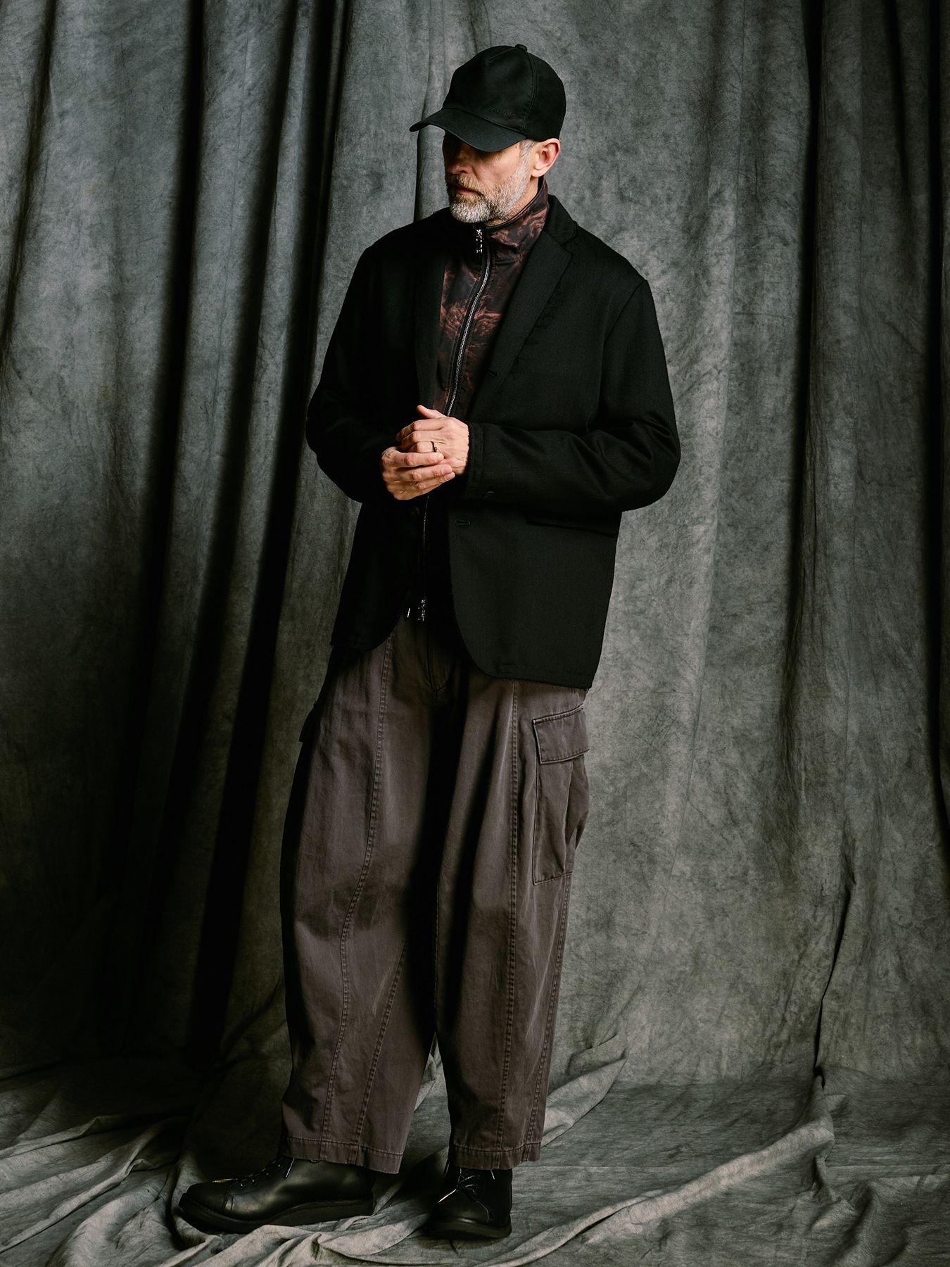 【予約品 4月19日(日) 18時締切】heavy moleskin B.B.cap / モールスキン ベースボールキャップ / ブラック