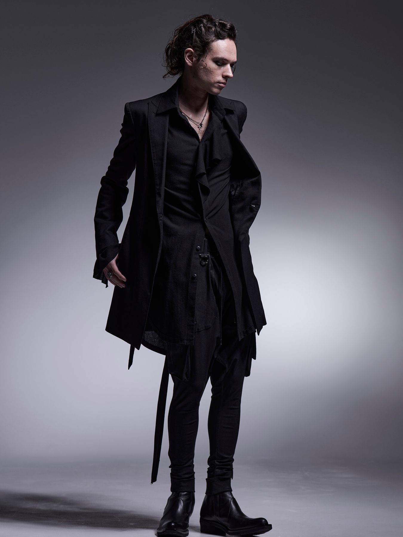 【予約品 7月13日(日) 締切】Sarrouel Pants / ハイテンションジャージ サルエルカーゴパンツ / ブラック