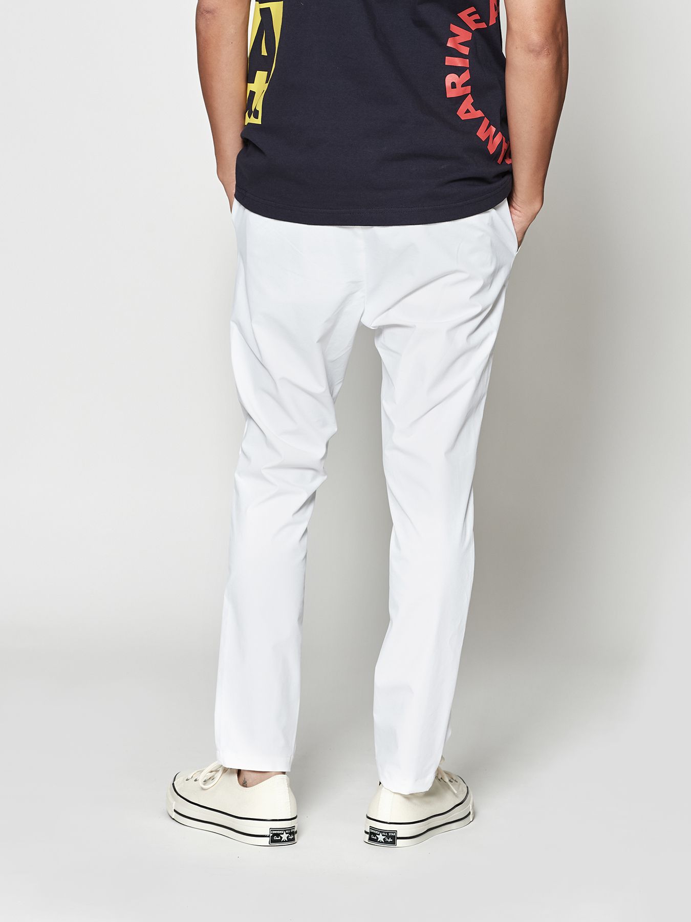 【予約品 10月9日(木) 締切】muta Easy Tight Pants / イージータイトパンツ / ホワイト【Acanthus × muta MARINE】