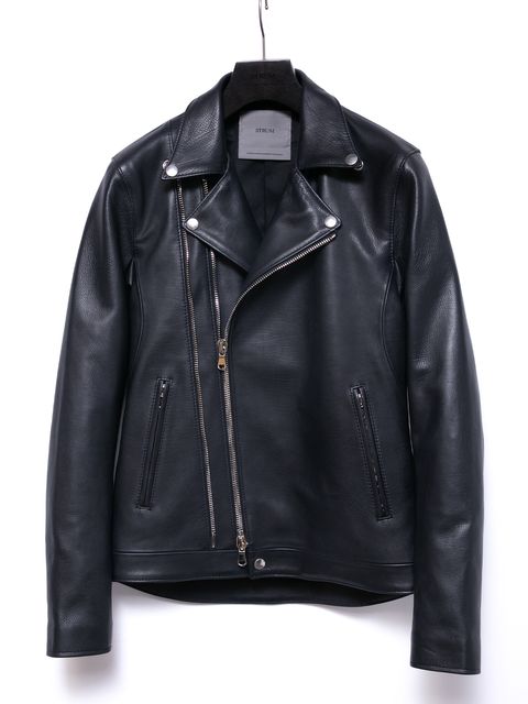 【予約品 4月6日(月) 締切】Oil Calfskin Double Riders / オイルカーフ ダブルライダース / RAVEN