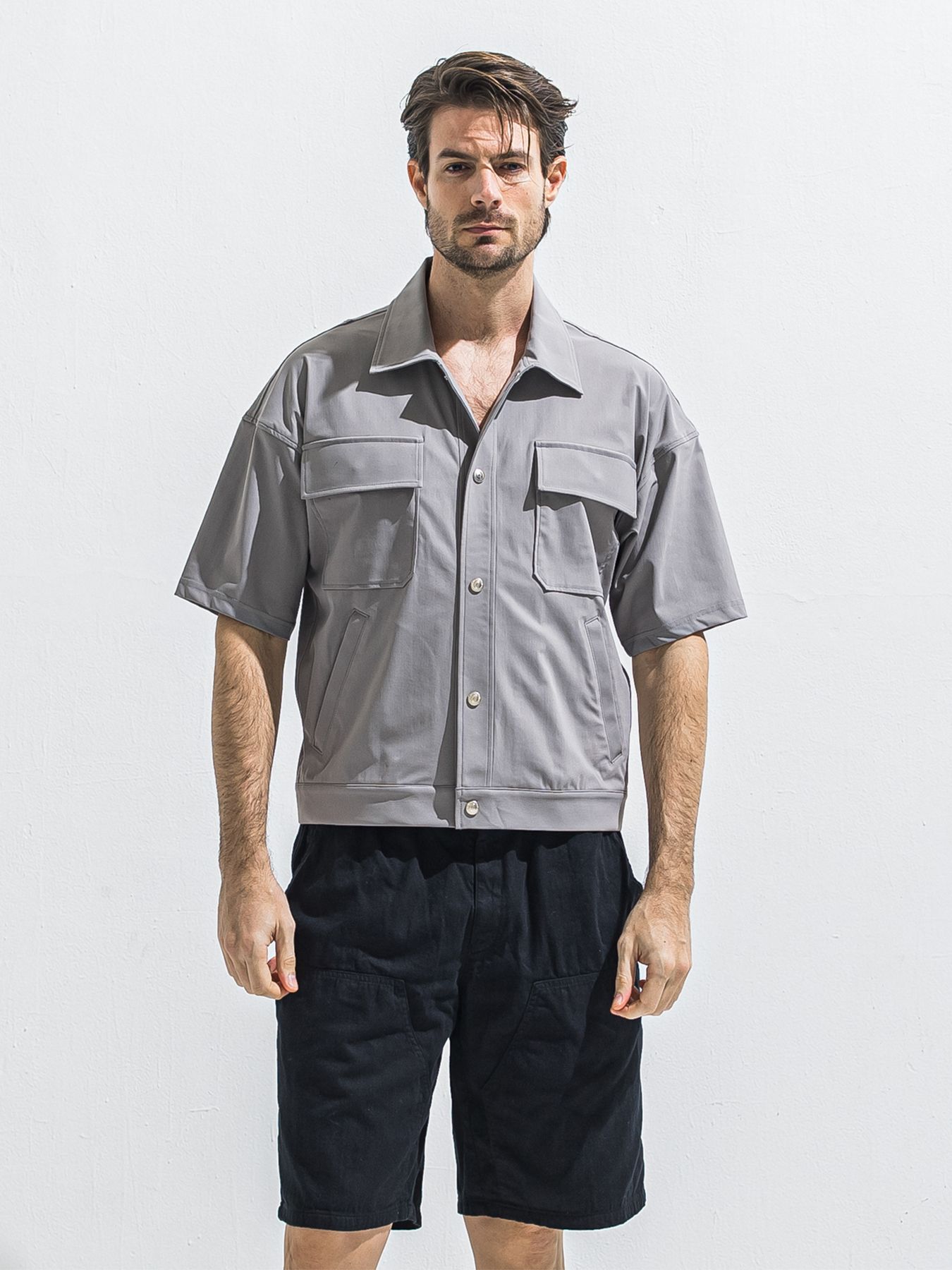 【予約品 2月15日(日) 18:00 締切】CPO HALE SHIRTS JK / CPOハーフスリーブジャケット / グレー