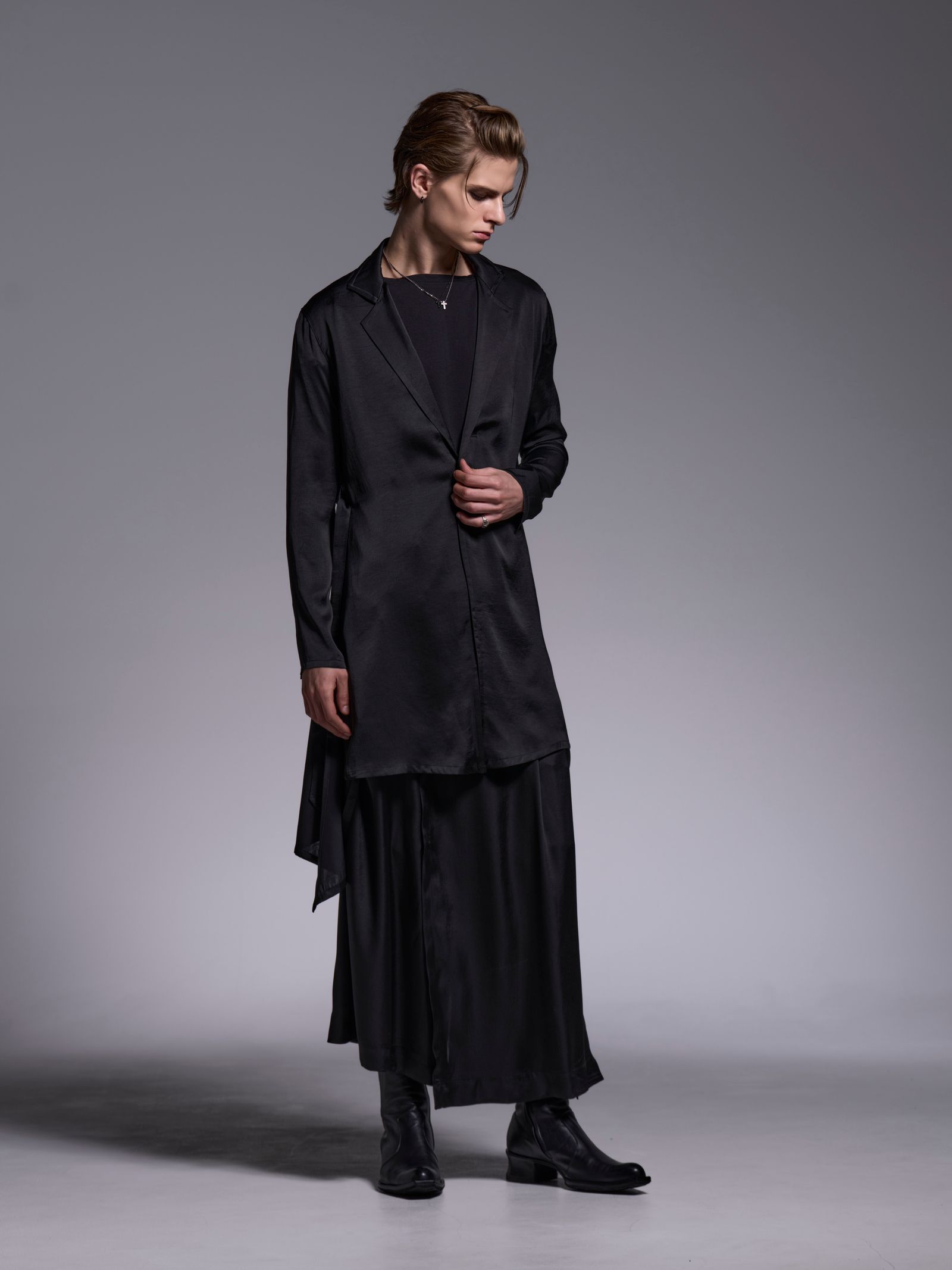 【予約品 1月4日(日) 締切】Skirt Suspender Slacks / スカート サスペンダースラックス / ブラック