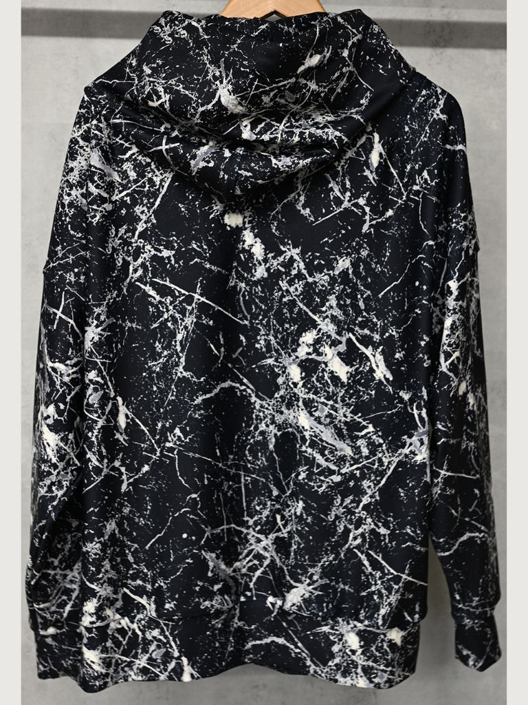 《予約9月1日18時締め》 PAINT loose hoodie  / パーカー / ペイントブラック