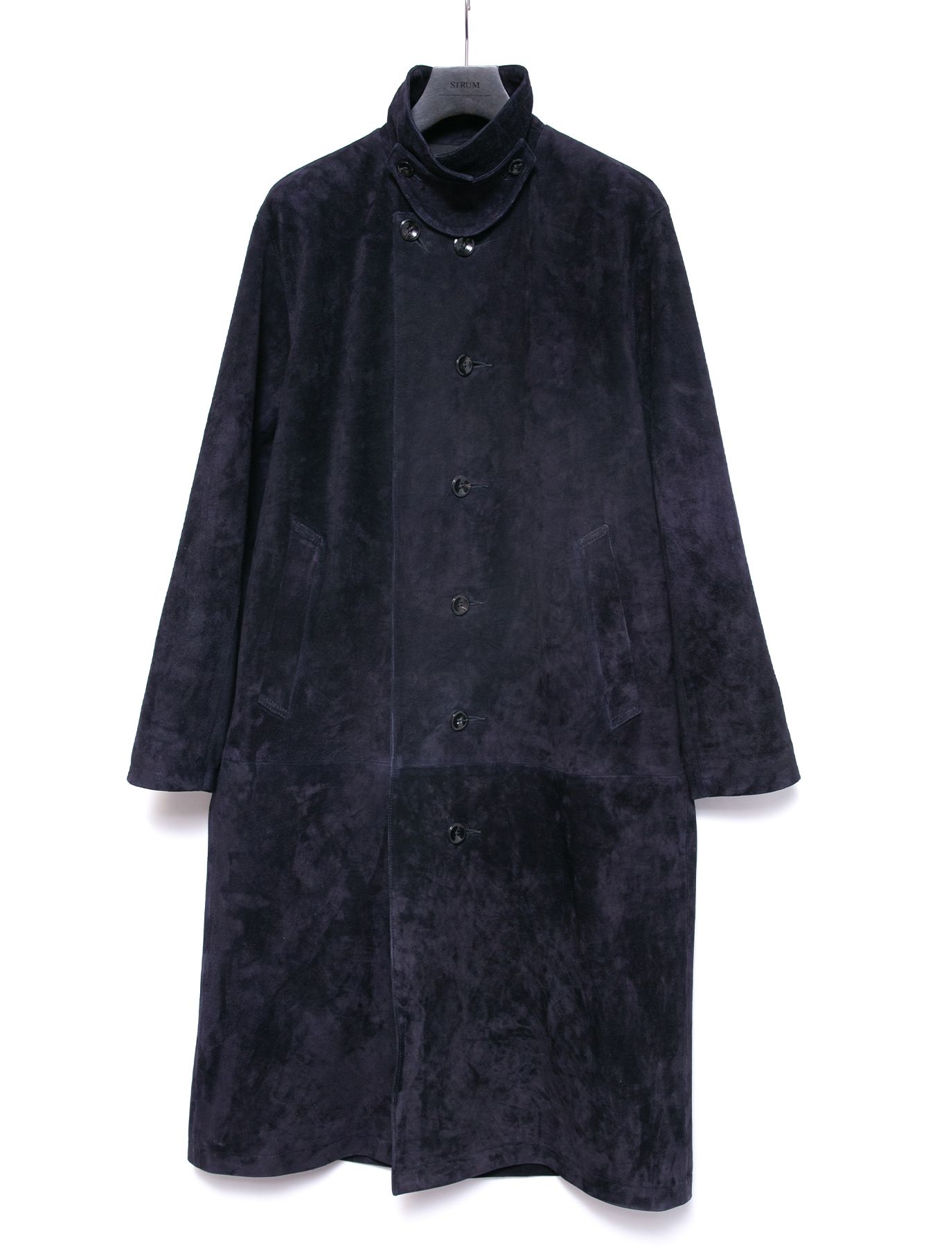 【予約品 4月6日(月) 締切】Japanese Calf Suede Biker Long Coat / カーフスエード バイカー ロングコート / ROY