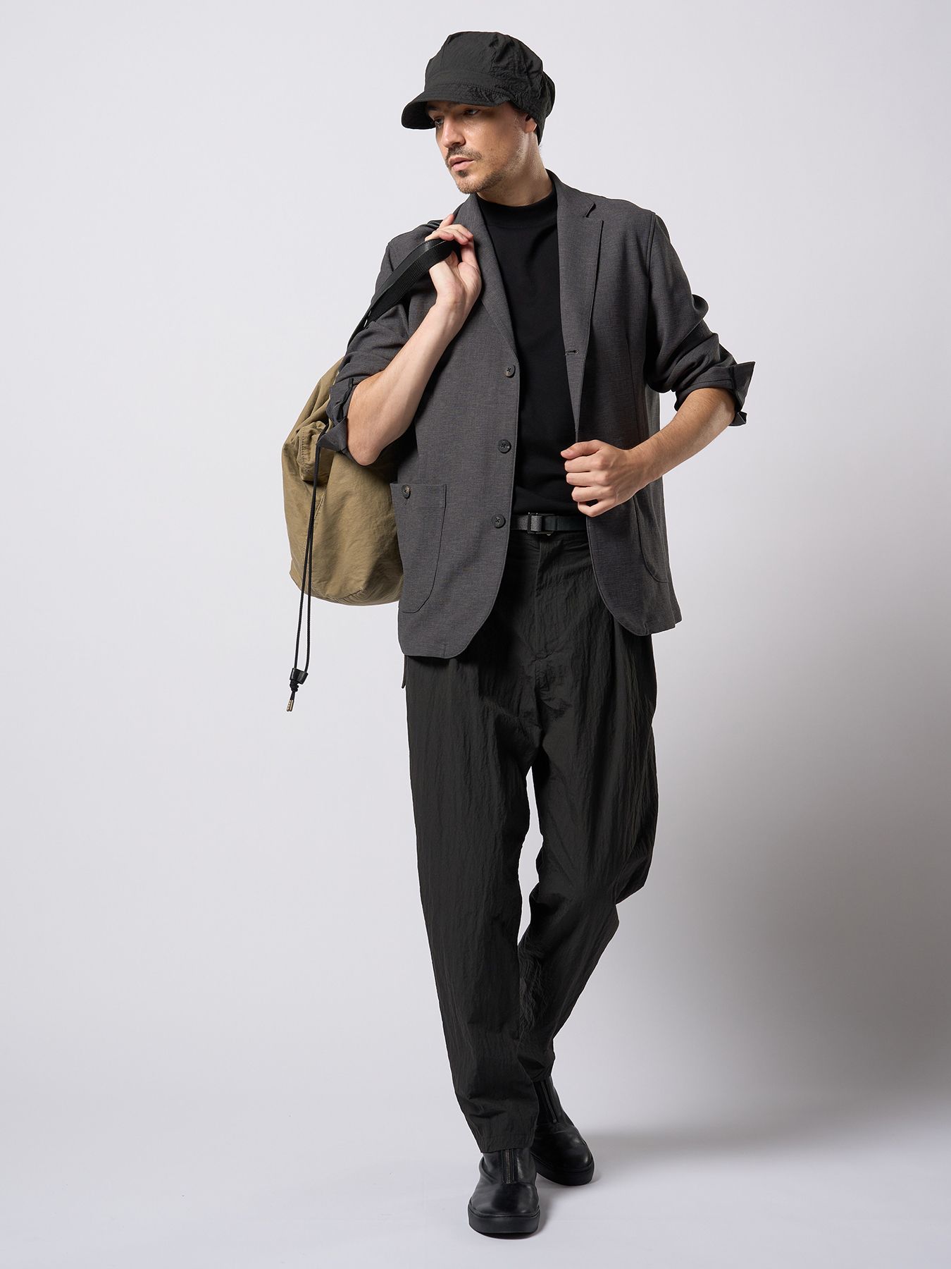 【予約品 9月23日(火) 締切】relax single jacket / リラックス シングルジャケット / チャコール