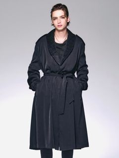 《予約品6/17締め》 DrapeShawlCoat / ドレープコート / ブラック8-9月予定