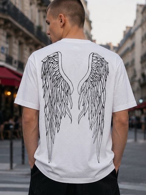 【予約品 6月21日(日) 締切】GODSIZE 2026 ANGEL'S WINGS TEE / ホワイト×ブラック