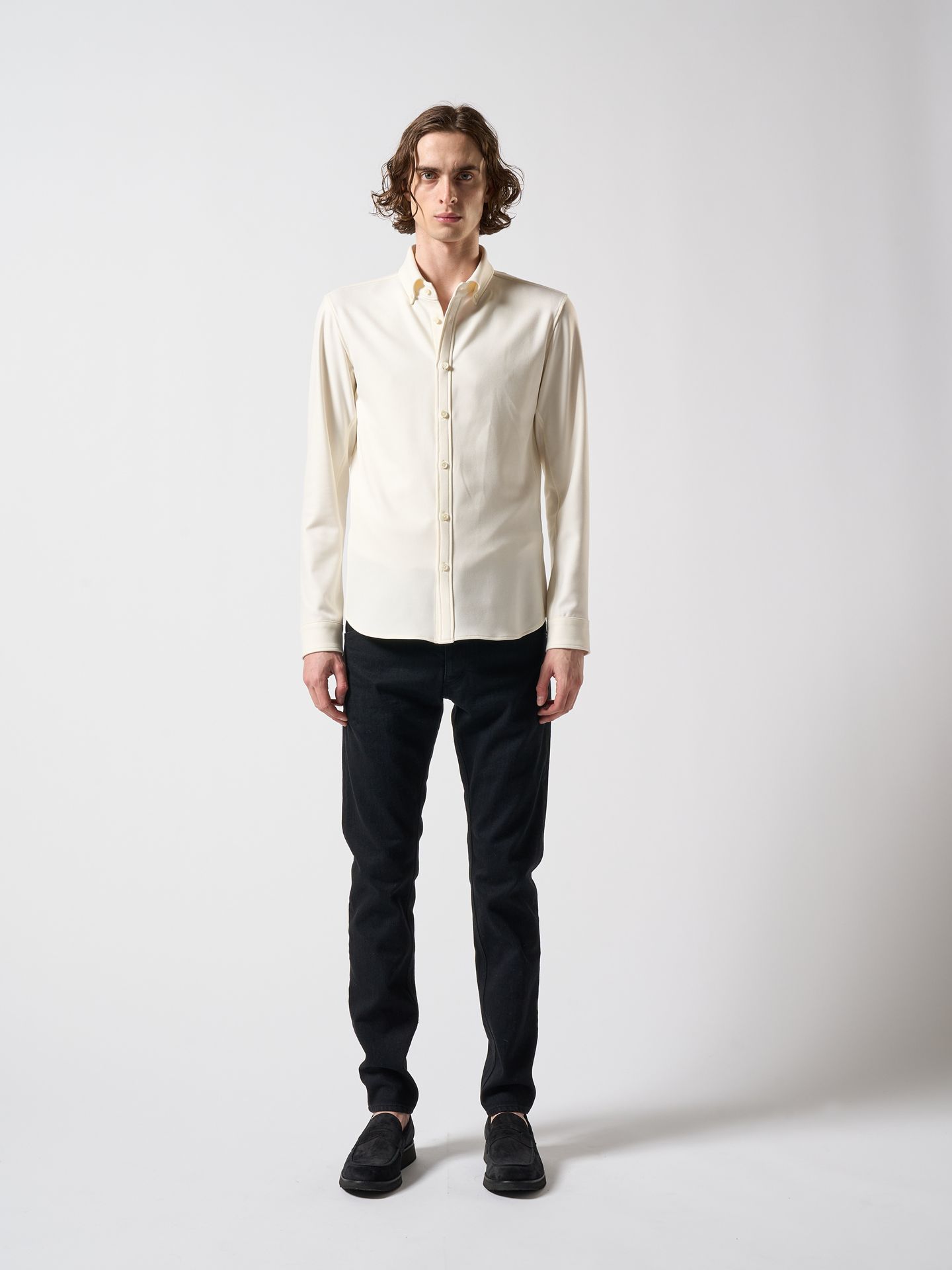 【予約品】 B.D shirt(cosmical warm) / ボタンダウンシャツ / ホワイト