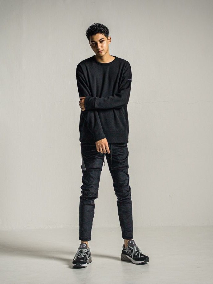 《予約9月1日18時締め》 velours TYLER PANTS  / 真冬仕様タイラーパンツ / ブラック