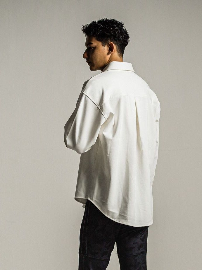 《予約9月1日18時締め》 jersey  jack shirts  / シャツ / ホワイト
