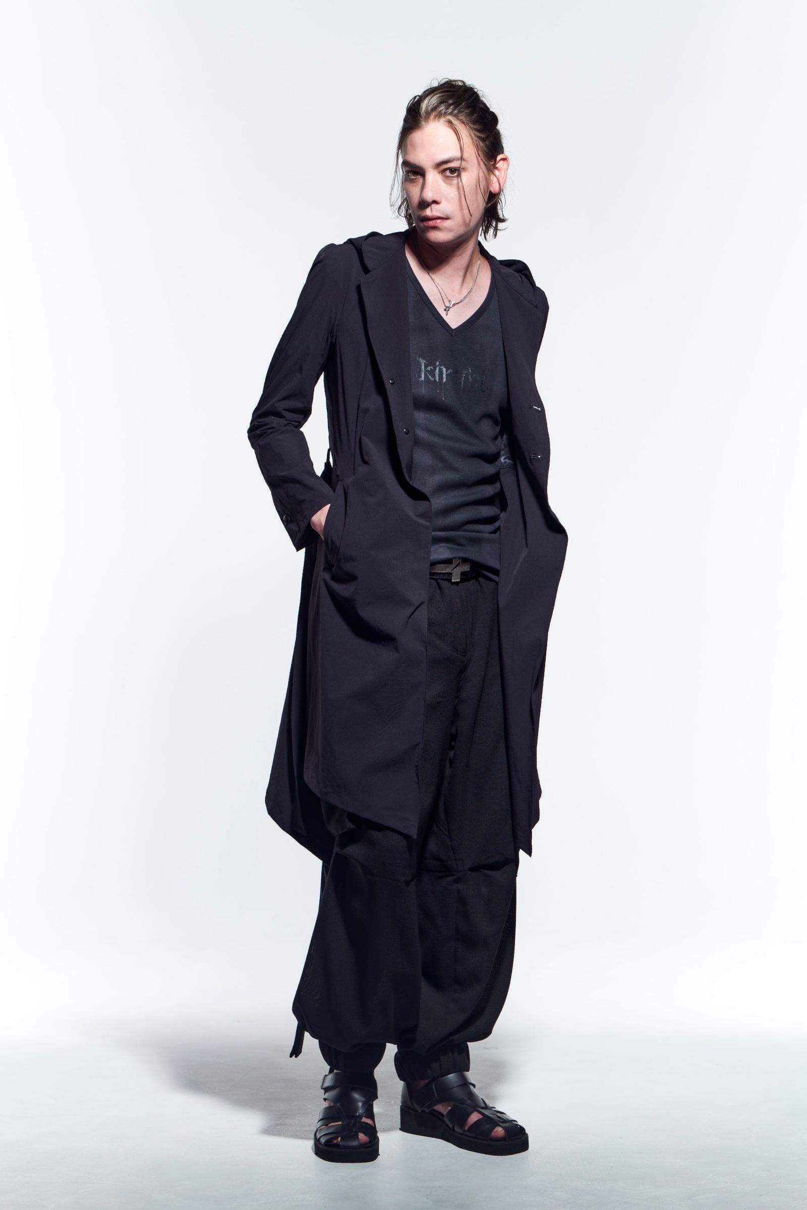 《予約品》 HoodieFlareJacket ジャケット WaterPloofStretch / Black 【kiryuyrik】 5月入荷予定