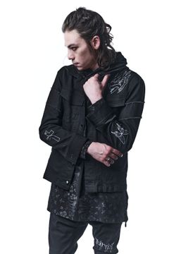《予約品》 G-Jacket デニムジャケット BlackBlackDenim 刺繡あり / Black 【kiryuyrik】 9月入荷予定