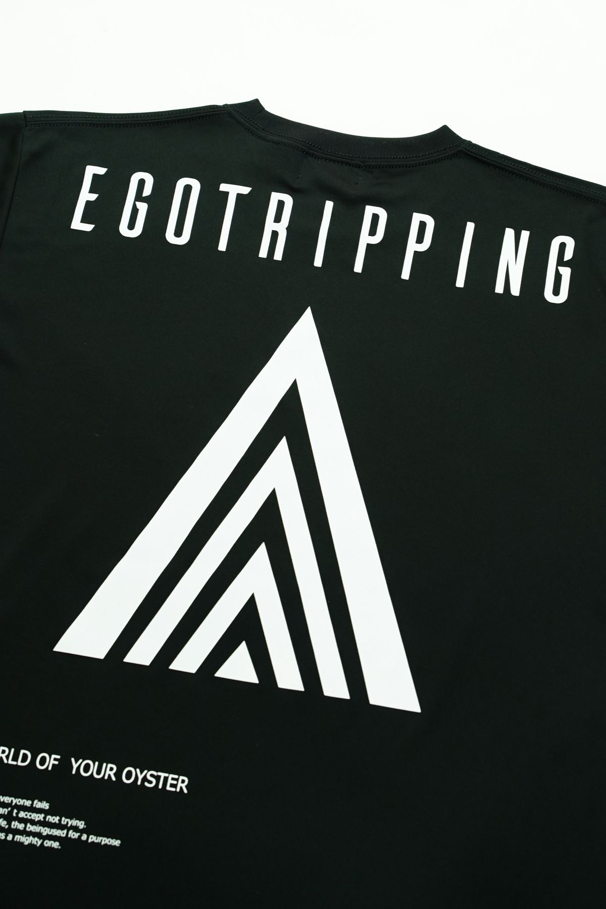 EGO TRIPPING TRAINING TEE スポーツウェア / 05:BK×WH 【EGO TRIPPING】