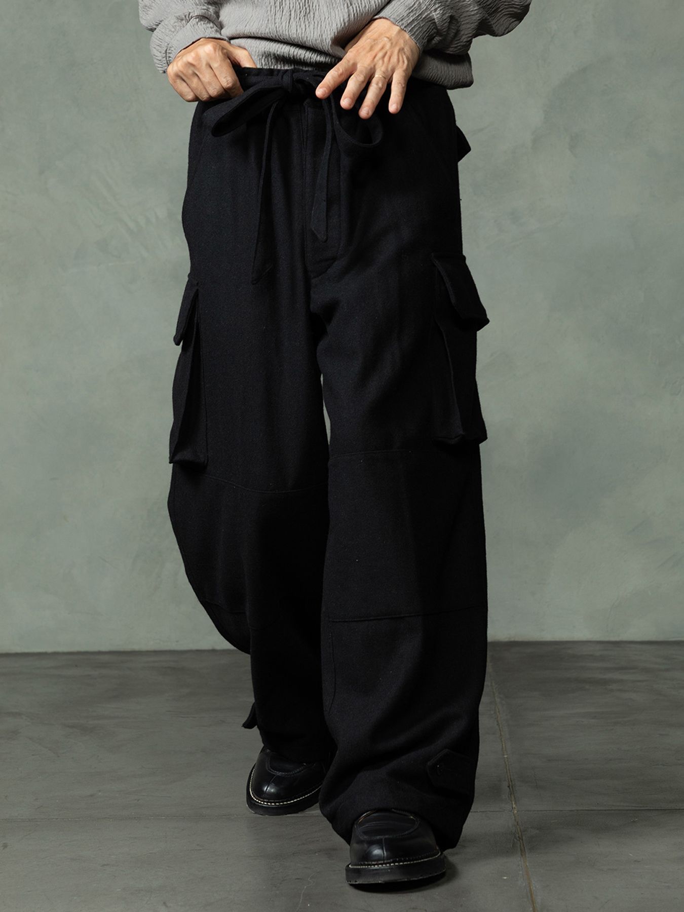 【予約品 7月5日(日) 締切】M47 WOOLTROUSERS / ウールカーゴパンツ / ブラック