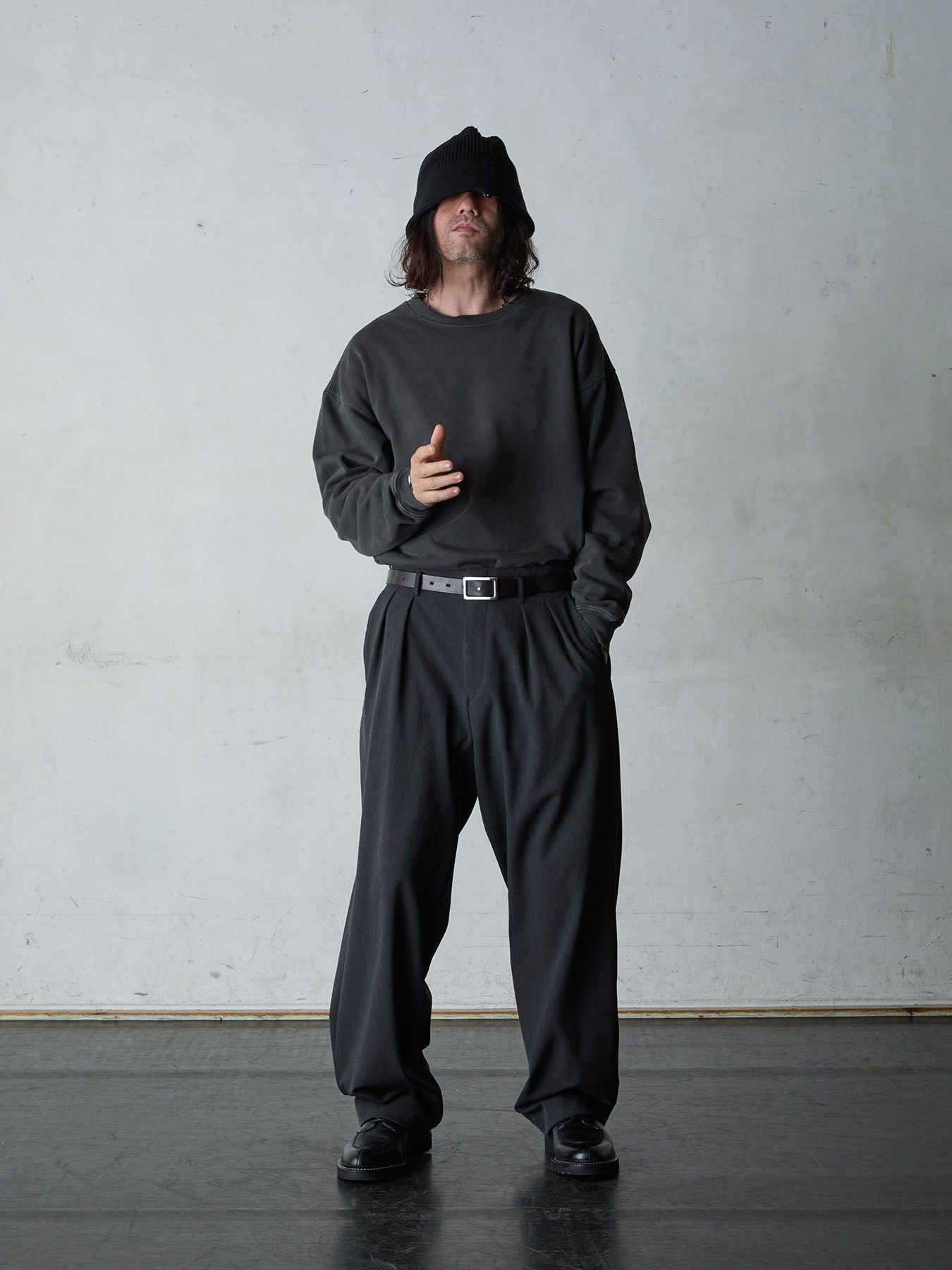 《予約品》 SOFTAGED L/S / スウェットシャツ / チャコール