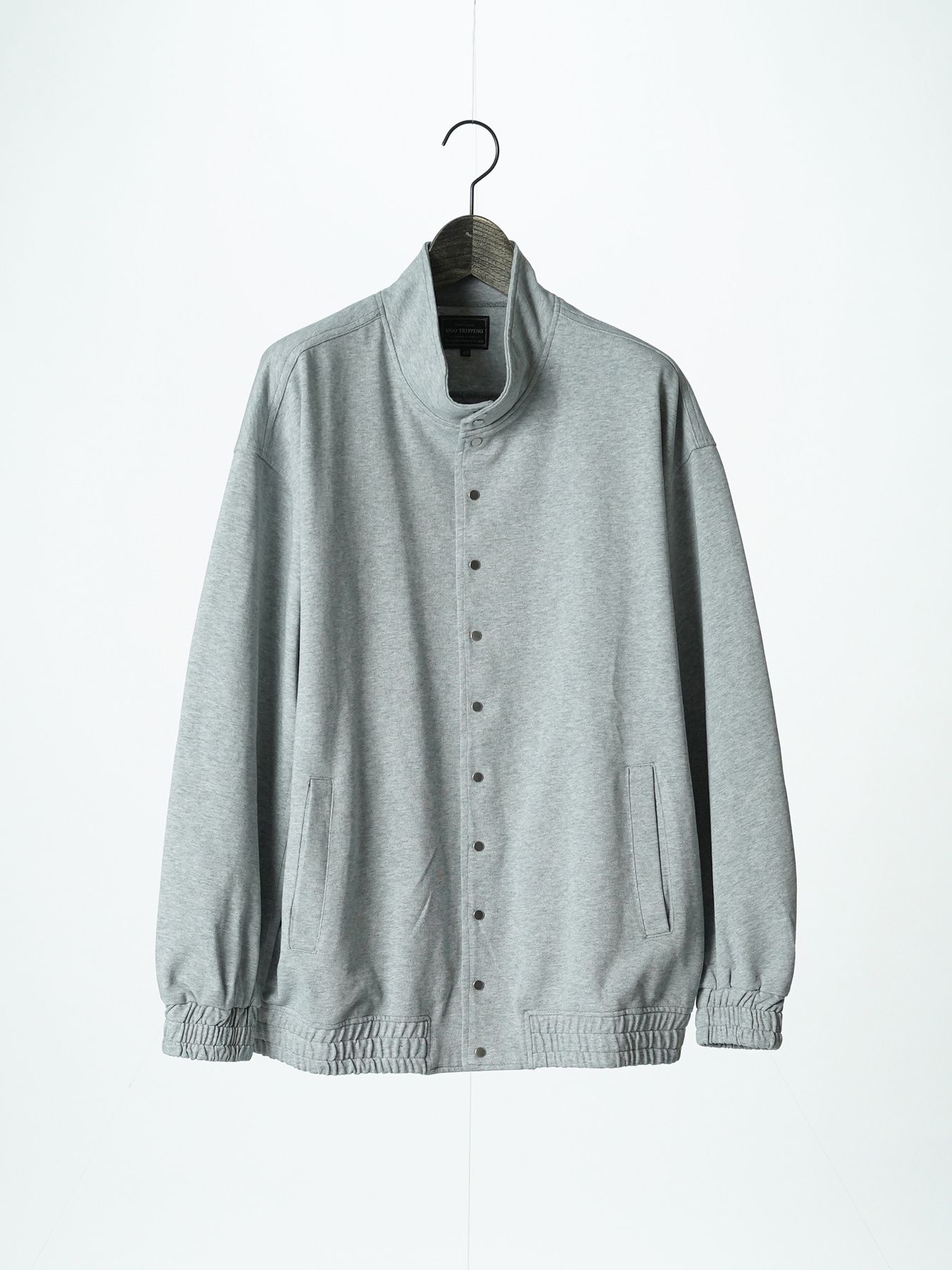 【予約品 5月6日(水) 締切】MOLD-SWEATJACKET / スタンドブルゾン / 杢グレー