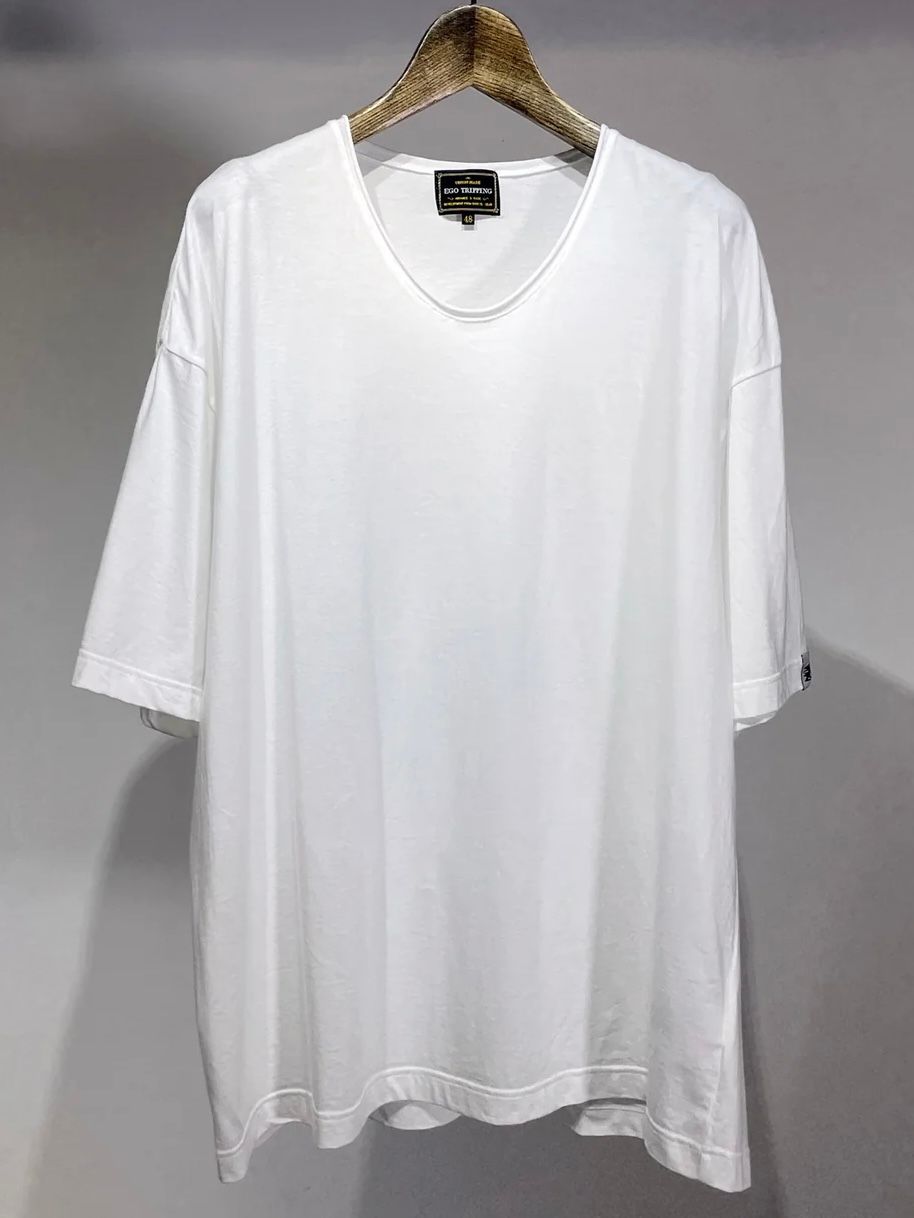 【予約】 NERD TEE /Uネック Tシャツ / ホワイト