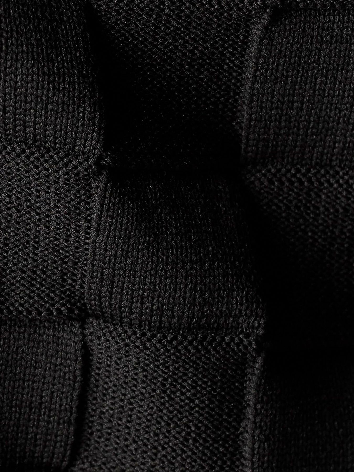 ブロックチェックニットブルゾン / ブラック 【NICOLE CLUB FOR MEN】