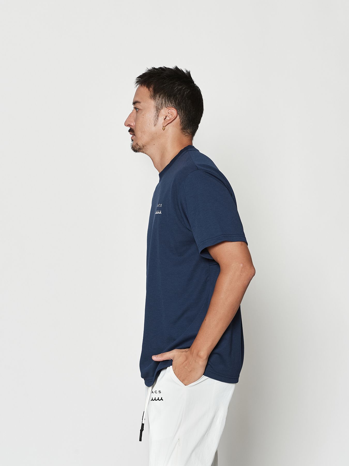 【予約品 10月9日(木) 締切】muta Ventilation Tee / Tシャツ / ネイビー【Acanthus × muta MARINE】