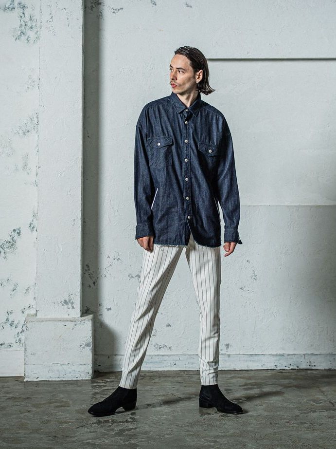 《予約》 OVER DENIM shirts / デニムシャツ / インディゴワンウォッシュ