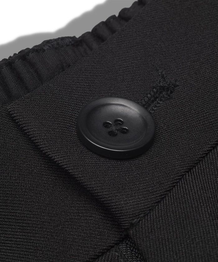 サイドZIPイージーワイドトラウザーズ/ ブラック【NOID.】