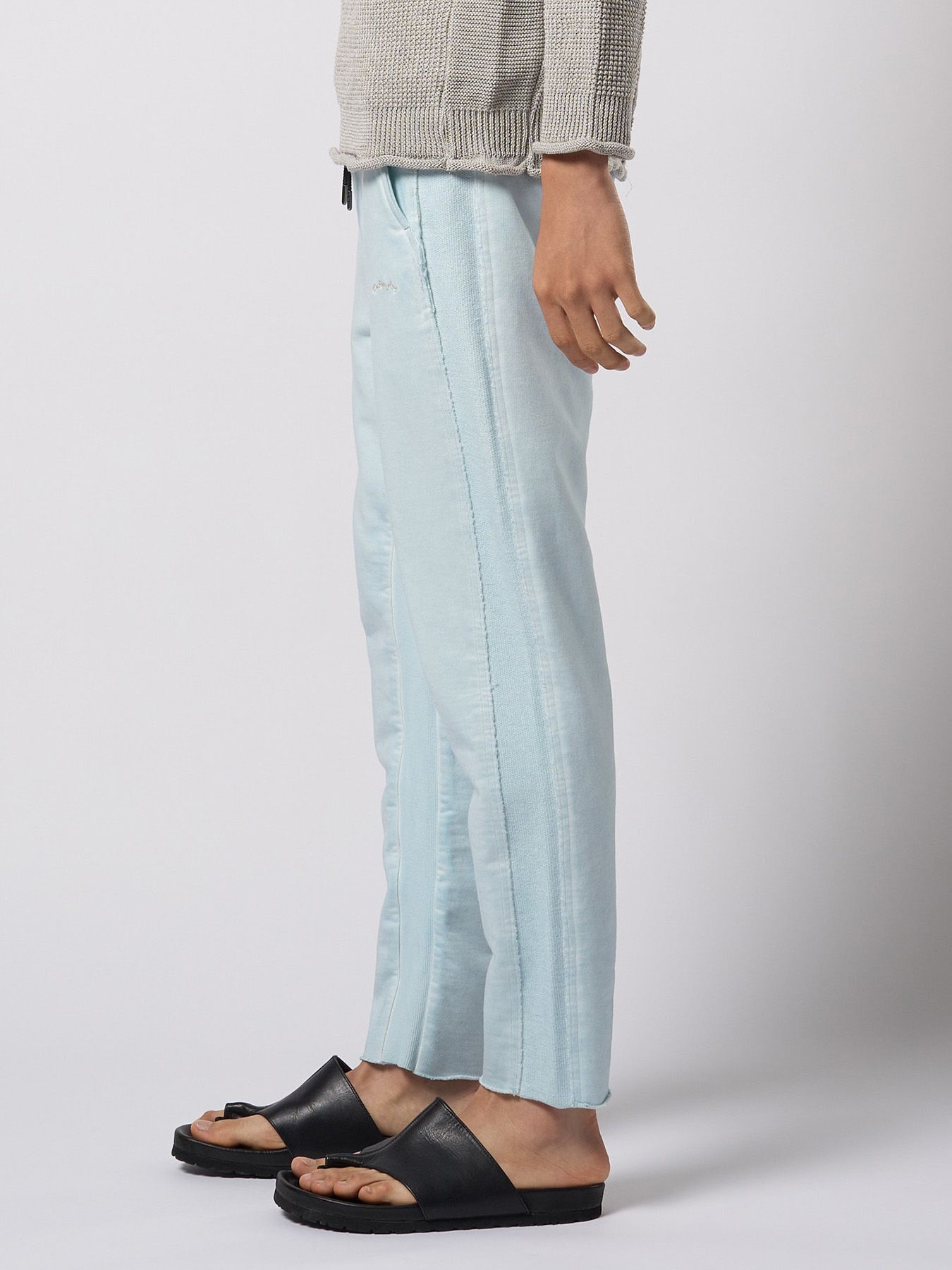 【予約品 9月23日(火) 締切】cut-off sweat pants / カットオフ スウェットパンツ / アイスブルー