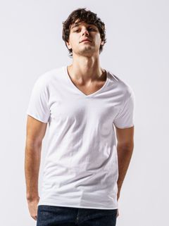 《予約品》 cut-off v-neck S/S / VネックTシャツ / ホワイト