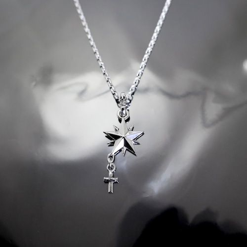 《受注生産》10P STAR with CROSS NECKLACE / 10ピークススター ウィズ クロスネックレス / 注文から2～4週間後入荷予定
