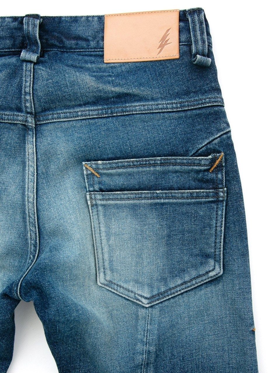 12.5oz Organic Cotton Stretch Denim Tight Straight Jeans / 12.5oz オーガニックコットン ストレッチデニム タイトストレート  / TIGHT JOE  / インディゴUSED