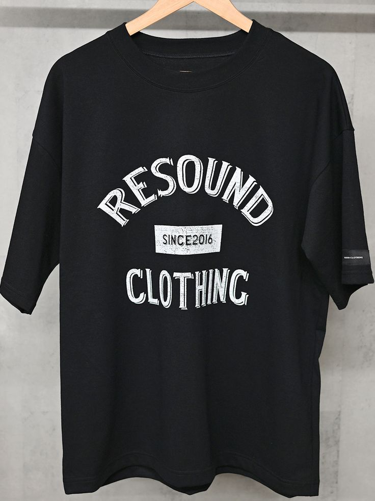 《予約11月17日19時締め》 college overT / オーバーTシャツ / ブラック