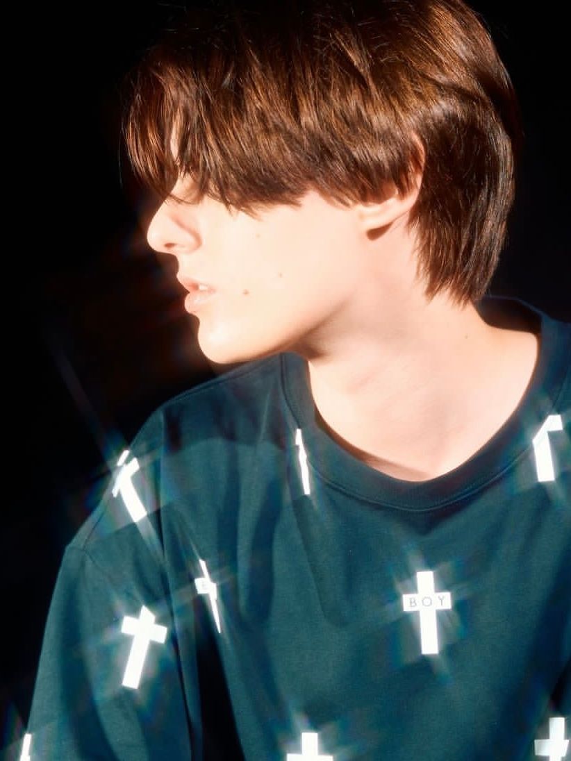 Small Cross Pattern TEE / Tシャツ / ブラック
