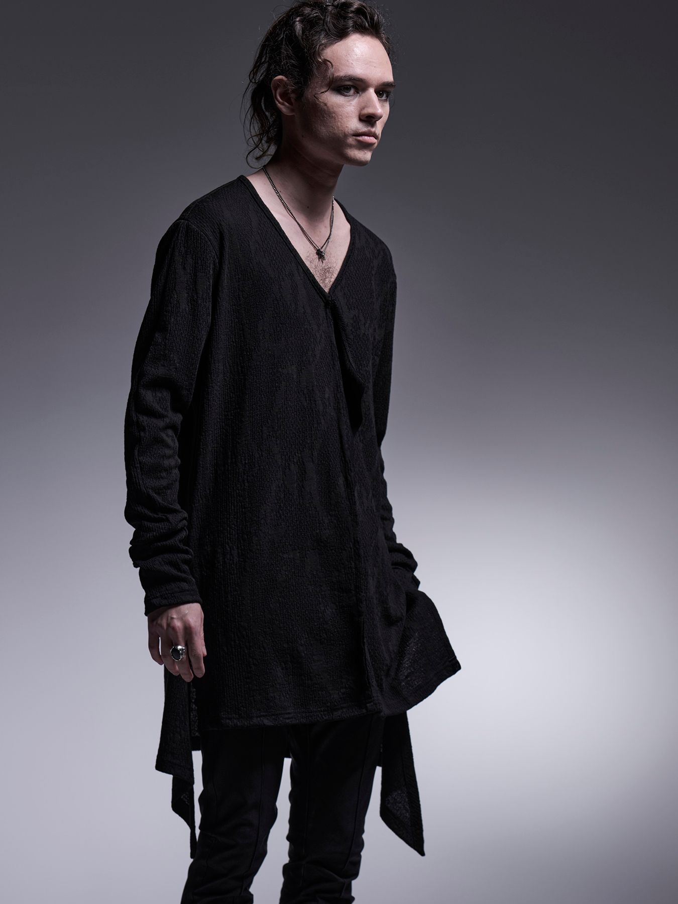 【予約品 7月13日(日) 締切】Flare Frill T-Shirt / フレアフリルTシャツ / ブラック