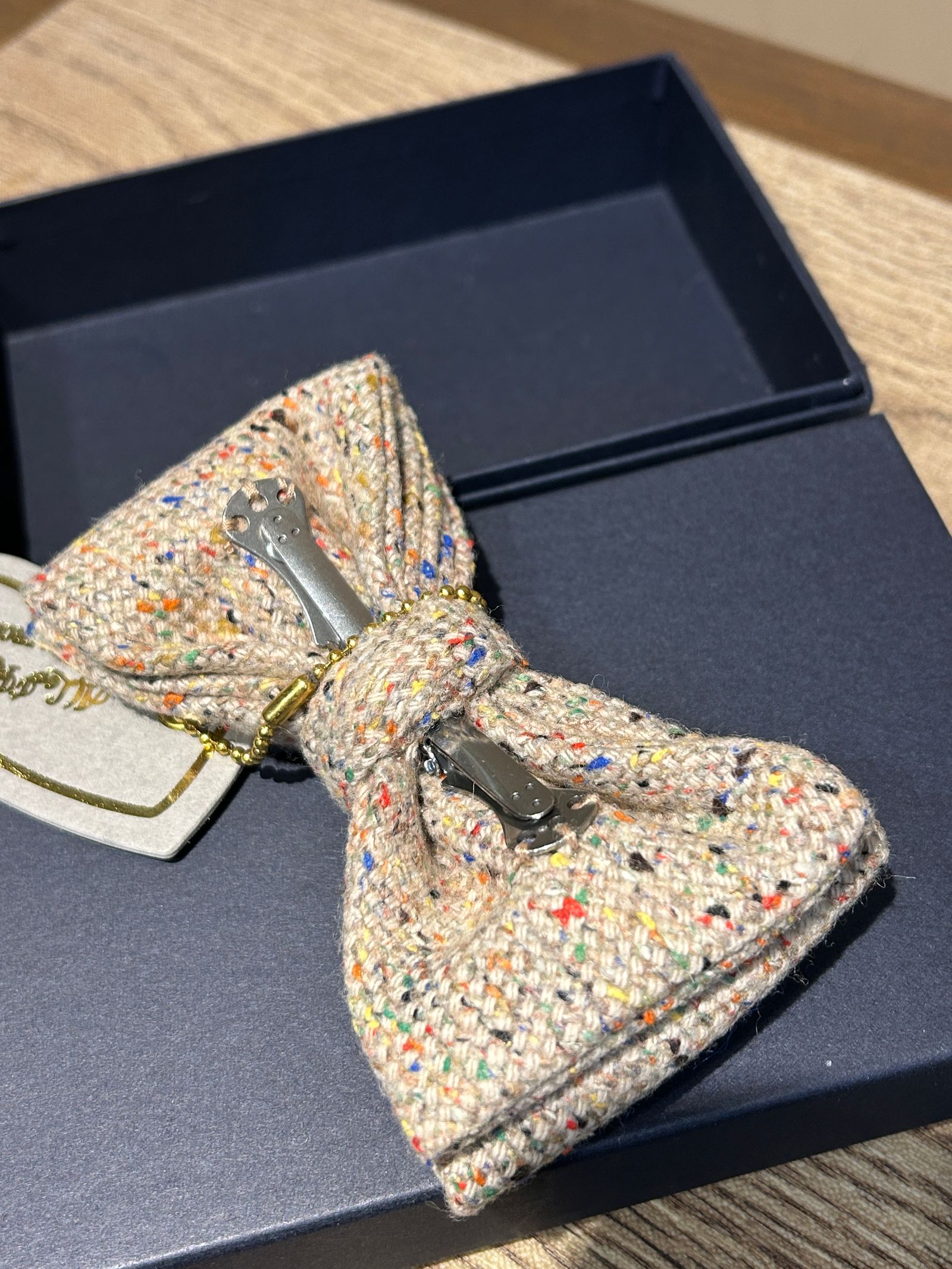 カラーネップツイード ワンタッチ蝶ネクタイ 【A(LeFRUDE)E】